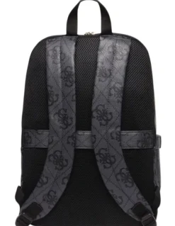 Guess Berta U-Zip Backpack in Black Logo