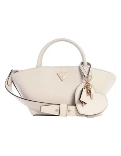 Guess Bolena Mini Satchel Bag in Stone