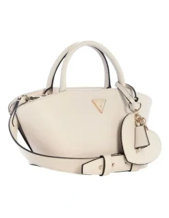 Guess Bolena Mini Satchel Bag in Stone