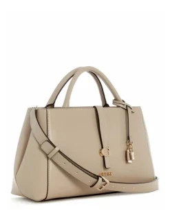 Guess Carrie Girlfriend Satchel Bag in Taupe