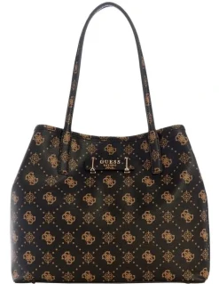 Guess Carrie Logo Tote Bag in Espresso