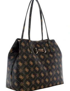 Guess Carrie Logo Tote Bag in Espresso