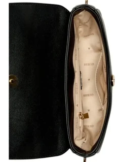 Guess Cerelia Shoulder Satchel Bag in Black
