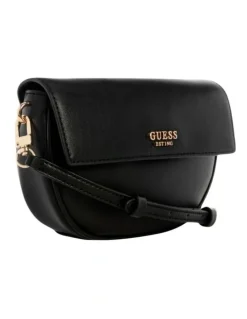 Guess Cerelia Shoulder Satchel Bag in Black