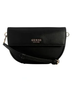 Guess Cerelia Shoulder Satchel Bag in Black