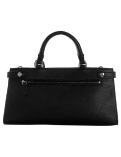 Guess Cirene Triple Comp Satchel Bag in Black