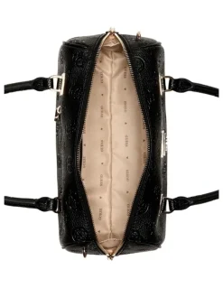 Guess Cresidia II Box Satchel Bag in Black