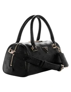 Guess Cresidia II Box Satchel Bag in Black