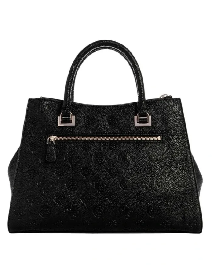 Guess Cresidia Society Satchel Bag in Black
