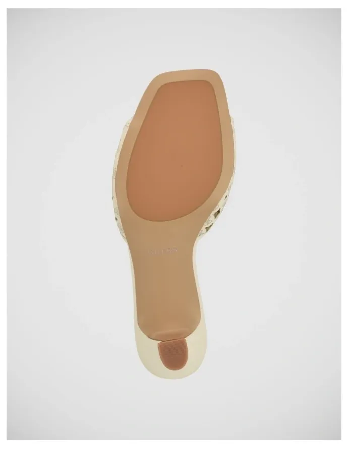 Guess Dagnee Heeled Sandals in Cream