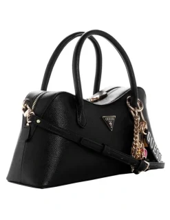 Guess Davina Satchel Bag in Black