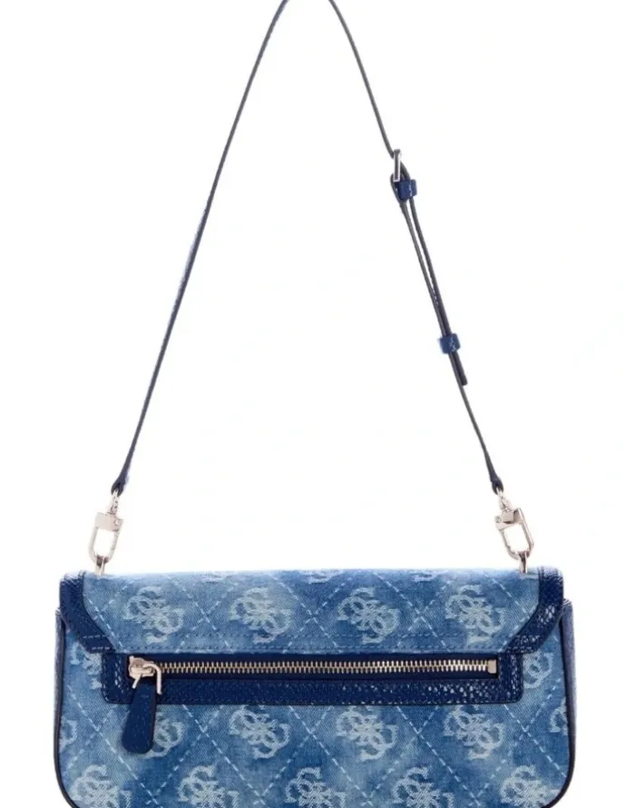 Guess Dovie Flap Shoulder Bag in Blue