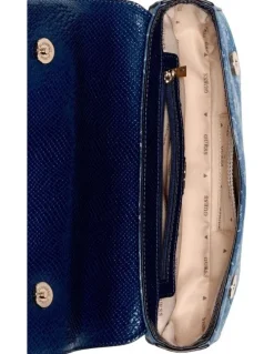 Guess Dovie Flap Shoulder Bag in Blue