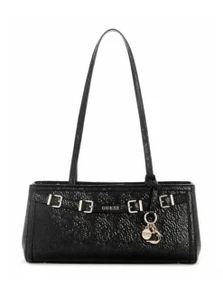 Guess Dovie Girlfriend Shoulder Satchel Bag in Black