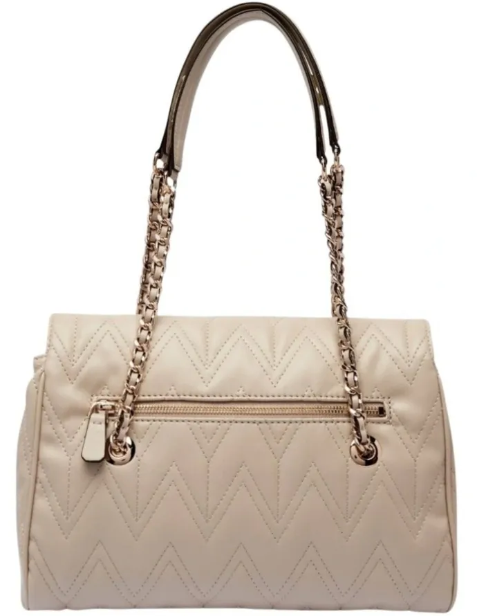 Guess Eda 3 Compartment Satchel Bag in Taupe
