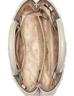 Guess Edita Elite Satchel Bag in Light Taupe