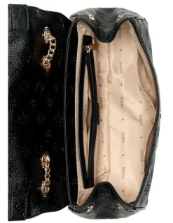 Guess Ella Logo Crossbody Bag in Black Logo