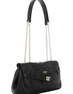 Guess Ella Logo Crossbody Bag in Black Logo