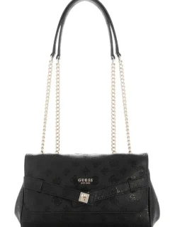 Guess Ella Logo Crossbody Bag in Black Logo