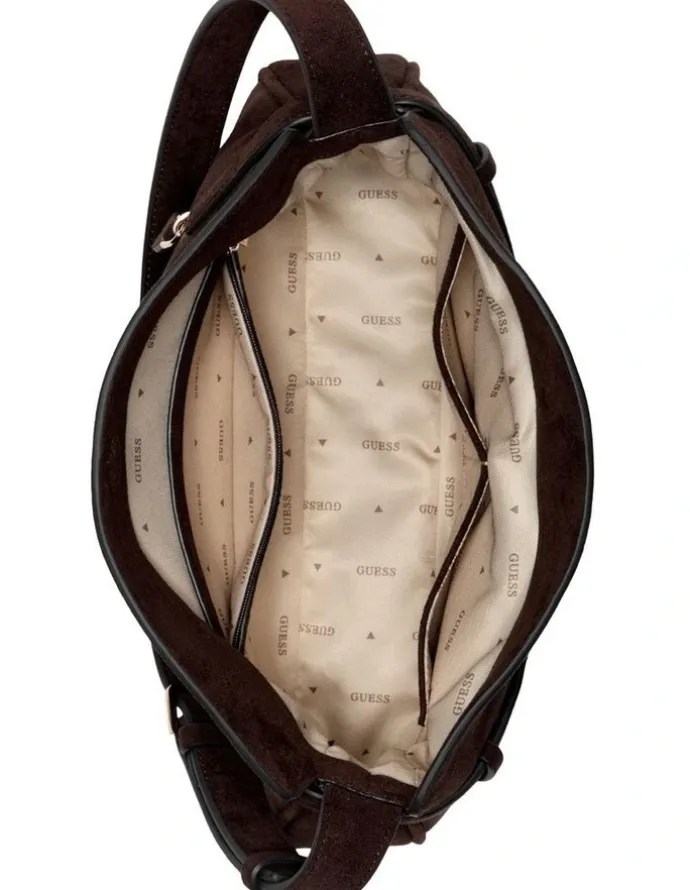 Guess Ella Satchel Bag in Espresso