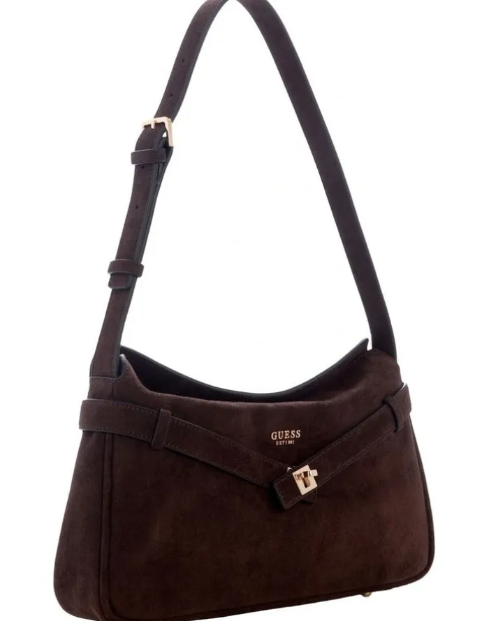 Guess Ella Satchel Bag in Espresso