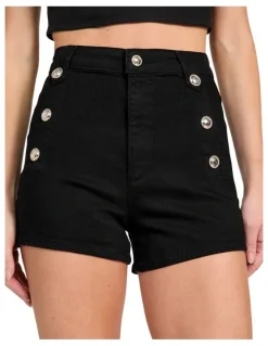Guess Ellie Denim Shorts in Black