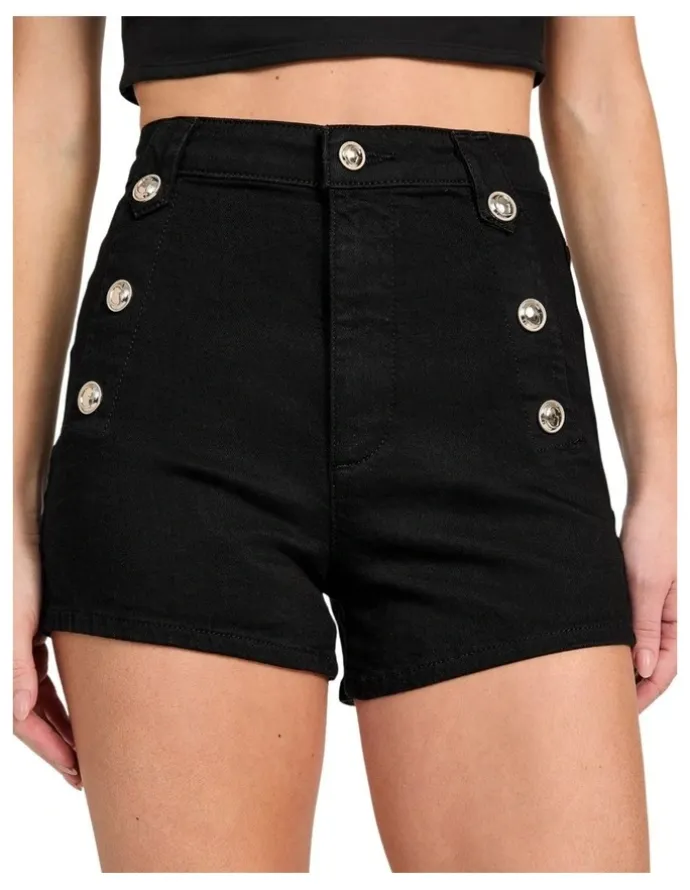 Guess Ellie Denim Shorts in Black