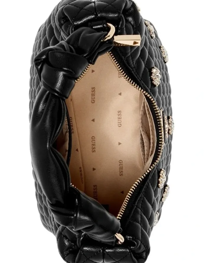 Guess Everlee Hobo Bag in Black