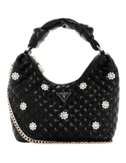 Guess Everlee Hobo Bag in Black