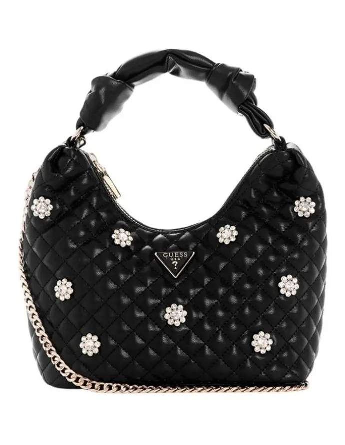 Guess Everlee Hobo Bag in Black
