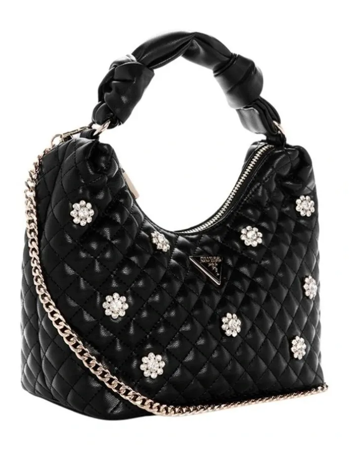 Guess Everlee Hobo Bag in Black