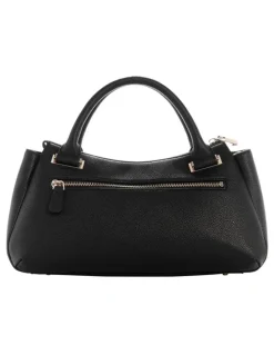 Guess Evie Triple Comp Satchel Bag in Black