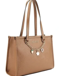 Guess Florance Tote Bag in Saddle Tan