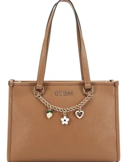 Guess Florance Tote Bag in Saddle Tan