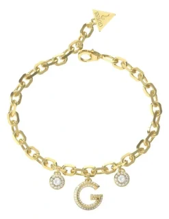 Guess G Crystal Bracelet in Gold