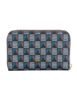 Guess G Wave Medium Wallet in Blue Logo