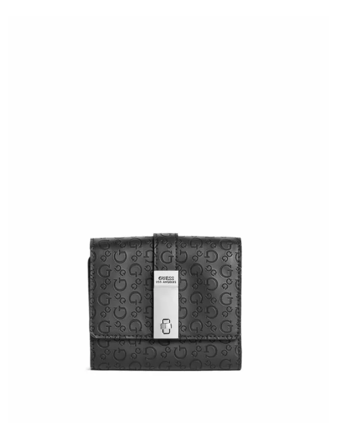 Guess Galya Trifold Wallet in Black