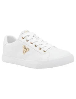 Guess Garda Triangle Logo Sneaker in White