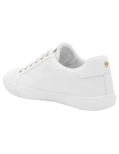 Guess Garda Triangle Logo Sneaker in White
