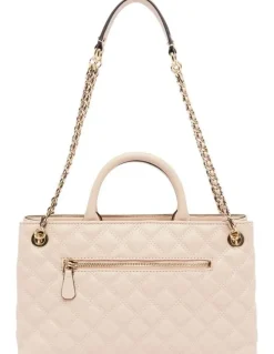 Guess Giully Girlfriend Satchel Bag in Light Beige