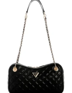 Guess Giully II Shoulder Satchel Bag in Black