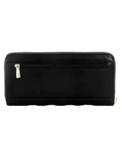 Guess Giully Large Zip Around Wallet in Black