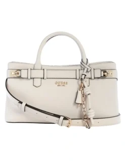 Guess Gregoria Girlfriend Satchel Bag in Stone