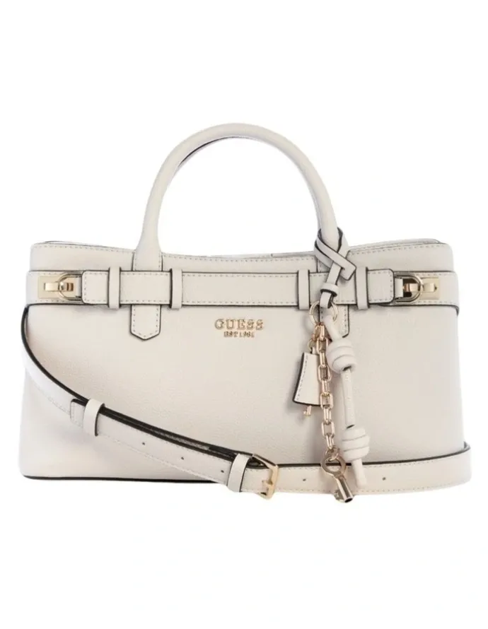 Guess Gregoria Girlfriend Satchel Bag in Stone