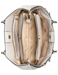 Guess Gregoria Girlfriend Satchel Bag in Stone