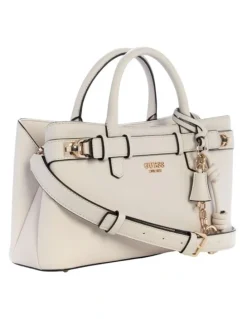 Guess Gregoria Girlfriend Satchel Bag in Stone