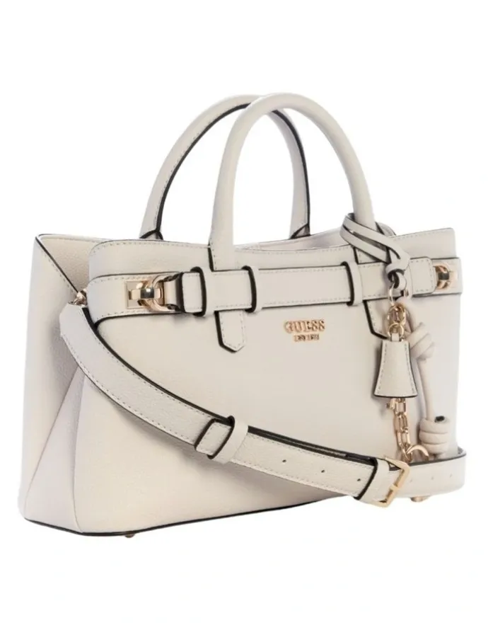 Guess Gregoria Girlfriend Satchel Bag in Stone