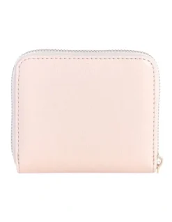 Guess Isobel Small Zip Around Wallet in Light Rose