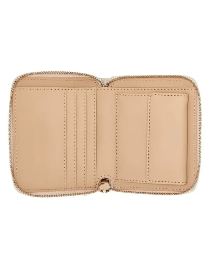 Guess Isobel Small Zip Around Wallet in Light Rose