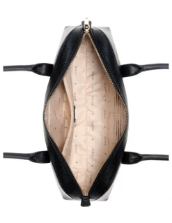 Guess Isobel Sml Satchel Bag IN Black